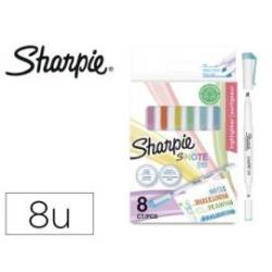 ROTULADOR MARCA SHARPIE SNOTE DUO ASST BLISTER DE 8 UNIDADES COLORES SURTIDOS