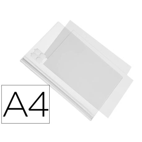 MARCO PORTA ANUNCIOS MARCA DURABLE ADHESIVA IMPERMEABLE TRANSPARENTE DIN A4 PACK DE 5 UNIDADES