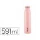 BOTELLA PORTALIQUIDOS MILAN ACERO INOXIDABLE TERMO ROSA 591 ML