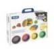 PASTA MARCA MILAN PARA MODELAR SOFT DOUGH CASA DE LAS HAMBURGUESAS CON HERRAMIENTAS MALETIN CON 4 BOTES COLORES