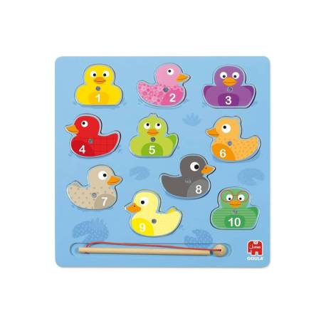 PUZLE MARCA GOULA MADERA MAGNETICO 11 PIEZAS PATOS MAGICOS