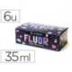 PINTURA ACRILICA MARCA LA PAJARITA FLUORESCENTE 35 ML CAJA DE 6 UNIDADES COLORES SURTIDOS