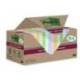 BLOC DE NOTAS ADHESIVAS QUITA Y PON MARCA POST-IT SUPER STICKY 76X76 MM 70 HOJAS RECICLADAS PAQUETE DE 14 UNIDADES