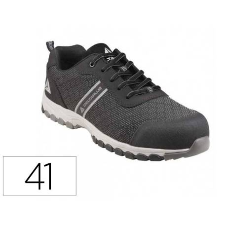 ZAPATO DE SEGURIDAD MARCA DELTAPLUS BOSTON DEPORTIVO POLIESTER CON REFUERZO TPU SUELA SELLADA NEGRO TALLA 41