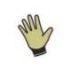 GUANTES DELTAPLUS POLIESTER IMPREGANDO LATEX PALMA Y DEDOS COLOR NARANJA FLUOR/NEGRO TALLA 9