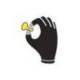 GUANTES DELTAPLUS POLIESTER IMPREGANDO LATEX PALMA Y DEDOS COLOR NARANJA FLUOR/NEGRO TALLA 8