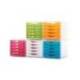 FICHERO CAJONES DE SOBREMESA MARCA ARCHIVO 2000 APILABLE 5 CAJONES FUCSIA TRANSLUCIDO 260X270X340 MM