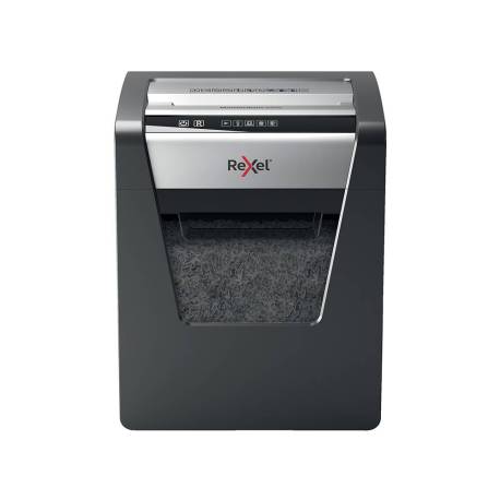 Destructora de documentos marca Rexel Momentum X410 en partículas 10 hojas 23 L Nivel de seguridad 4 en Negro