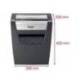 Destructora de documentos marca Rexel Momentum X410 en partículas 10 hojas 23 L Nivel de seguridad 4 en Negro