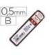 MINAS MARCA ROTRING GRAFITO 0,5 MM B ESTUCHE DE 12 MINAS