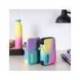 PLUMIER ESCOLAR MARCA MILAN COLECCION SUNSET DOBLE CREMALLERA CON ACCESORIOS COLOR NEGRO 198X143X40 MM