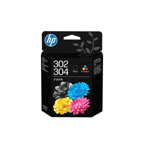 INK-JET MARCA HP PACK 302 NEGRO + 304 TRICOLOR
