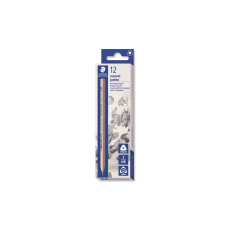 LAPICES DE GRAFITO MARCA STAEDTLER NORIS HB TRIANGULAR JUMBO MADERA NATURAL JUMBO