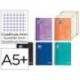 CUADERNO ESPIRAL MARCA OXFORD EUROPEANBOOK 4 CLASSIC TAPA PLASTICO DIN A5+ 120 HOJAS CUADRO 5 MM COLORES VIVOS