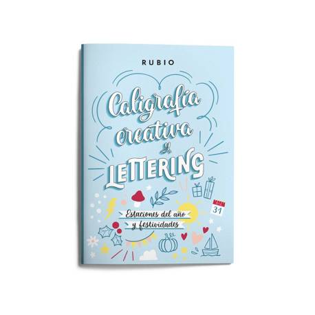 CUADERNO MARCA RUBIO LETTERING CALIGRAFIA CREATIVA ESTACIONES DEL AÑO Y FESTIVIDADES
