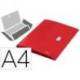 CARPETA LEITZ RECYCLE GOMAS TRES SOLAPAS DIN A4 POLIPROPILENO COLOR ROJO