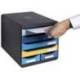 FICHERO DE CAJONES SOBREMESA MARCA EXACOMPTA BIG BOX MAXI BEE BLUE 6 CAJONES COLORES SURTIDOS