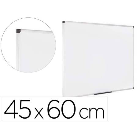 PIZARRA BLANCA MARCA BI-OFFICE EARTH LACADA MAGNETICA MARCO DE ALUMINIO 450X600 MM