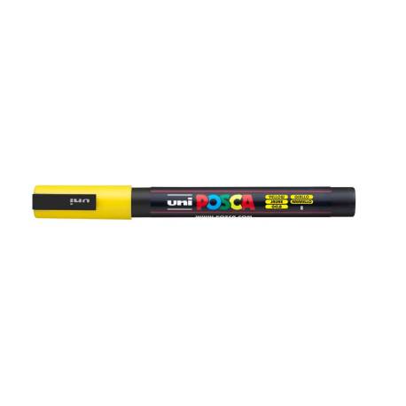 ROTULADOR MARCA UNI POSCA PC-3M AMARILLO
