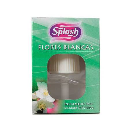 AMBIENTADOR ELECTRICO MARCA SPLASH FLORES BLANCAS RECAMBIO 25 ML