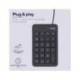 TECLADO NUMERICO MARCA TRUST XALAS NUMPAD CON CABLE LONGITUD 145 CM USB 2.0 COLOR NEGRO