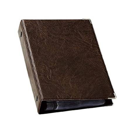 Tarjetero Durable polipropileno marron 57x90mm