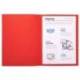 Subcarpeta Cartulina Reciclada A4 Exacompta Rojo 170 gr