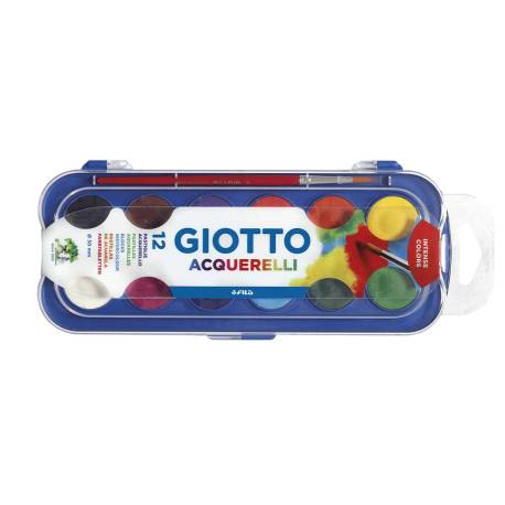 Acuarela Giotto 12 colores brillantes