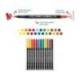 Rotulador Lyra Duo Art Pen doble punta fina y gruesa caja de 12 unidades