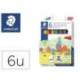Rotulador Staedtler Jumbo Noris Club Punta Fina Caja de 6 Rotuladores