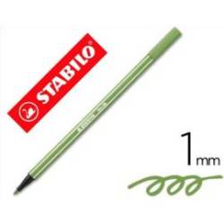 Rotulador Stabilo pen 68/43 Verde hoja 1 mm