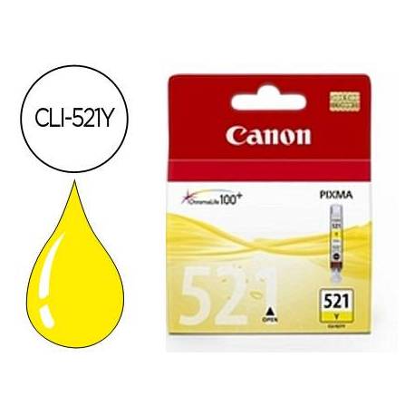 Cartucho Canon 2936B001 Nº CLI-521Y Amarillo