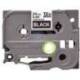 Cinta brother tze-355 color negro-blanco 24mm longitud 8mt