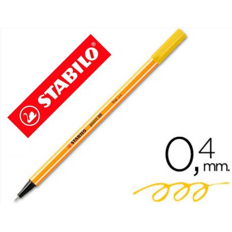 Rotulador Stabilo point 88/44 Color Amarillo