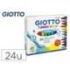 Rotulador Giotto Turbo Maxi Punta Gruesa Lavable Caja de 24 rotuladores