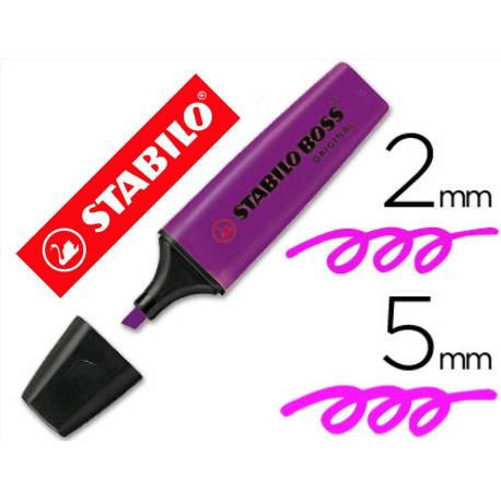 Rotulador Stabilo Boss 70 violeta