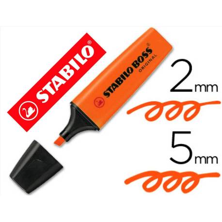 Rotulador Stabilo Boss 70 naranja
