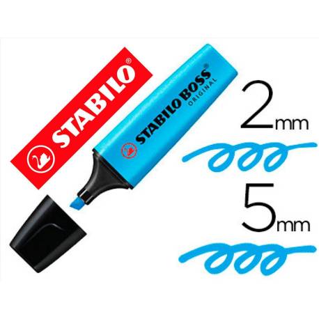 Rotulador Stabilo Boss 70 azul