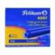 Tinta para plumas pelikan color azul real caja 6 cartuchos