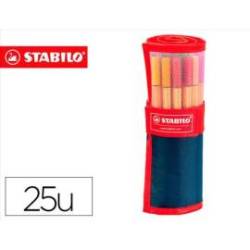 Rotulador Stabilo Point 88 Rollerset Estuche 25 Unidades