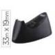 Portarrollos sobremesa Tesa Easy cut curve Plastico para cinta de 33m en color Negro