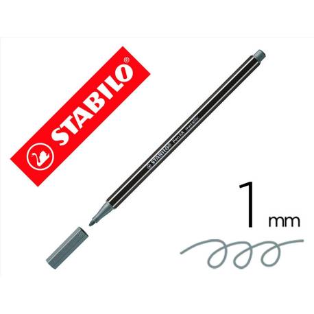 Rotulador Stabilo Acuarelable Pen 68 Plata Metalico