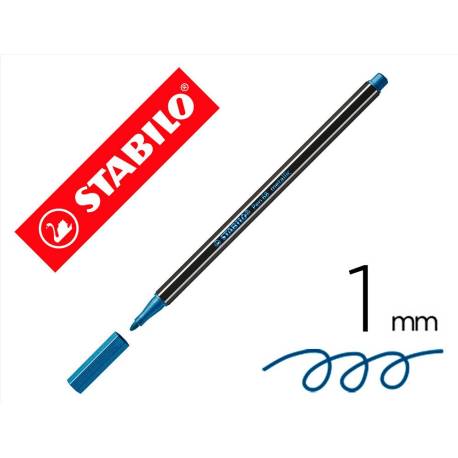 Rotulador Stabilo Acuarelable Pen 68 Azul Metalico