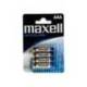 Pilas Maxell Alcalina 1.5 V AAA LR03 Blister con 4 unidades