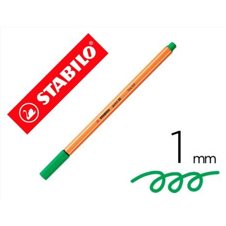 Rotulador Stabilo Point 88 Verde claro