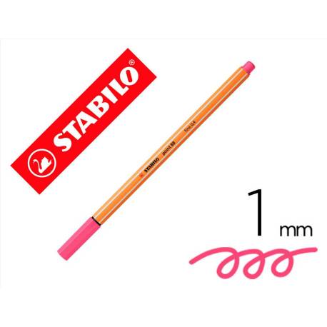 Rotulador Stabilo Point 88 Rosa claro
