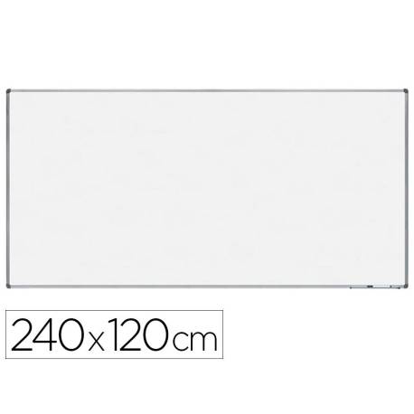 Pizarra Blanca Rocada Acero Vitrificado Magnética marco aluminio 120x240 cm