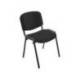 SILLA ROCADA CONFIDENTE ESTRUCTURA METALICA TAPIZADA EN TELA IGNIFUGA COLOR NEGRA 57X81X48 CM