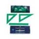 Juego de reglas de plastico verde Faber-Castell