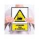 PICTOGRAMA ARCHIVO 2000 ATENCION PASO DE CARRETILLA PVC AMARILLO LUMINISCENTE 210X297 MM